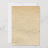 Faire-part de mariage floral élégant et rustique (Dos)