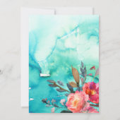 Faire-part de mariage | Floral élégant Rustique de (Dos)