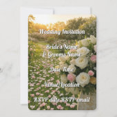 Faire-part de mariage Floral Elegant Rustique Edit (Devant)