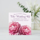 Faire-Part de Mariage Floral Embrace (Debout devant)