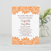 Faire-part de mariage floral et moderne (Debout devant)