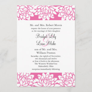 Faire-part de mariage floral et moderne