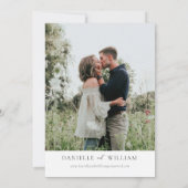 Faire-part de mariage floral Fleur sauvage de prin (Dos)