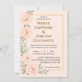 Faire-part de mariage Floral Flexible Avec Cadre O (Devant)