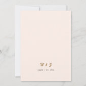 Faire-part de mariage Floral Flexible Avec Cadre O (Dos)