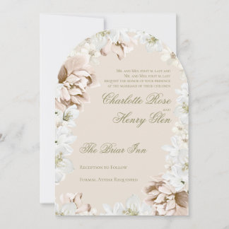 Faire-Part de Mariage Floral Garden Party
