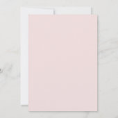 Faire-part de mariage floral Hydrangea Rose Poussi (Dos)