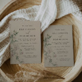 Faire-part de mariage Floral Jasmine moderne