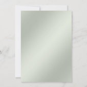 Faire-part de mariage Floral Jaune Vert (Dos)