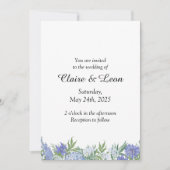 Faire-part de mariage floral minimaliste (Devant)