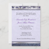 Faire-part de mariage Floral Monogramme (Dos)