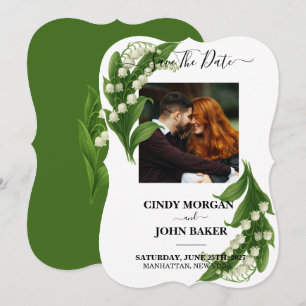 Faire-part de mariage floral - Muguet de mai