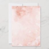 Faire-part de mariage floral Navy Blush (Dos)