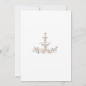 Faire-part de mariage floral pastel de printemps (Dos)