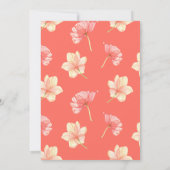 Faire-part de mariage floral peint (Dos)