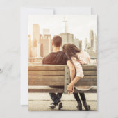 Faire-part de mariage floral photo (Dos)