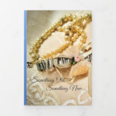 Faire-part de mariage floral photo personnalisable (Page de couverture)