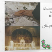 Faire-part de mariage floral photo personnalisable (Intérieur en premier)