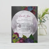 Faire-part de mariage floral Pleine lune (Debout devant)