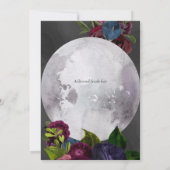 Faire-part de mariage floral Pleine lune (Dos)