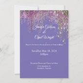 Faire-part de mariage Floral pourpre (Devant)