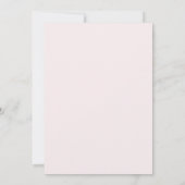 Faire-part de mariage floral rose Boho Blush (Dos)