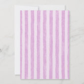 Faire-part de mariage floral Rose lavande (Dos)