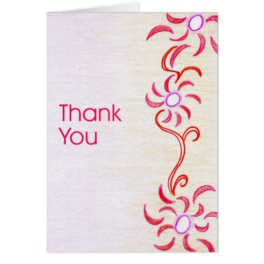 Faire-part de mariage floral rouge abstrait (Devant)