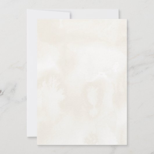 Faire-part de mariage Floral Rustique Automne (Dos)