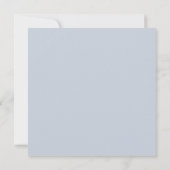 Faire-part de mariage floral rustique bleu eucalyp (Dos)