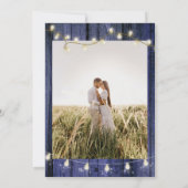 Faire-part de mariage floral rustique des tourneso (Dos)