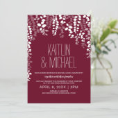 Faire-part de mariage floral rustique (Vin de Mars (Debout devant)