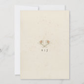 Faire-part de mariage floral simple Edelweiss (Dos)