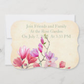Faire-part de mariage floral souple (Dos)