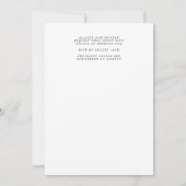 Faire-part de mariage floral | Sutton (Dos)