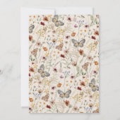 Faire-part de mariage Floral Terracotta (Dos)