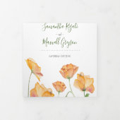 Faire-part de mariage Floral Tout en un (Protection)