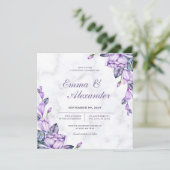 Faire-part de mariage floral unique (Debout devant)