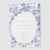 Faire-part de mariage Floral Vintage (Recto)