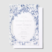 Faire-part de mariage Floral Vintage (Compenser)