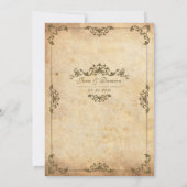 Faire-part de mariage Floral vintage (Dos)