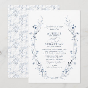 Faire-part de mariage Floral Vintage