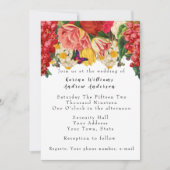 Faire-part de mariage floral Vintage romantique (Devant)