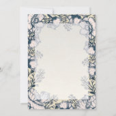 Faire-part de mariage floral Vintage rustique (Dos)