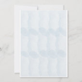 Faire-part de mariage Florale Bleu et Or (Dos)