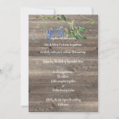 Faire-part de mariage FLORALE BLEU EUCALYPTUS RUST (Devant)