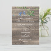 Faire-part de mariage FLORALE BLEU EUCALYPTUS RUST (Debout devant)