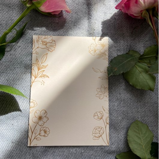 Faire-part de mariage florale classique