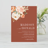 faire-part de mariage florale de la chute de tonal (Debout devant)