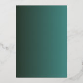 Faire-part de mariage florale de luxe Gold Foil (Verso)